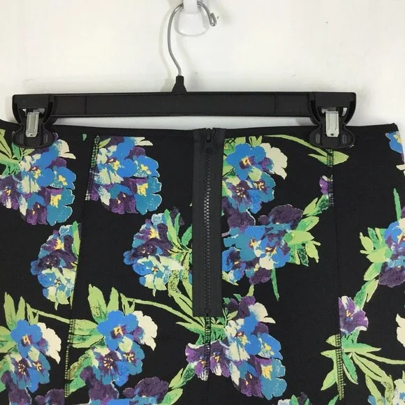 Elizabeth & James Skirt L Floral Whimsigoth Neoprene Dark Fairy Botanical $325 - Picture 6 of 9